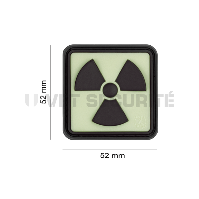 Naszywka Ratioactive Rubber Czarna/Fluo - JTG