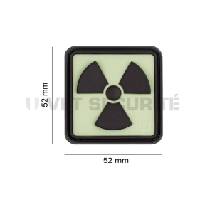 Patch Radioactive Rubber Zwart/Fluo - JTG