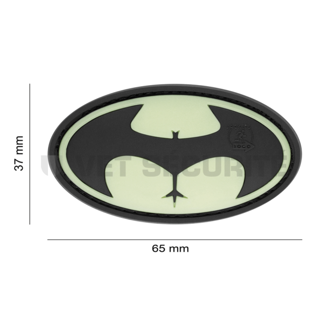 Patch Buttman Rubber Fluo/Zwart - JTG