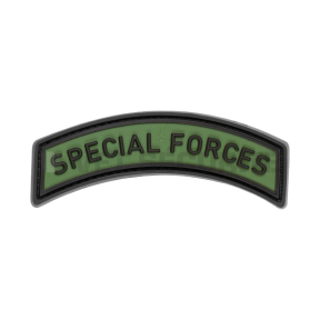 Naszywka Special Forces Tab Rubber Forest - JTG