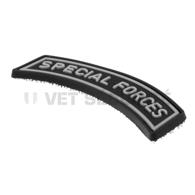 Patch Spécial Forces Tab Rubber Gris/Noir - JTG