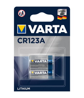 Lot de 2 piles CR123A - Varta