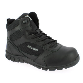 Chaussure Cuir et Nylon Dragon Noir - Safety Jogger