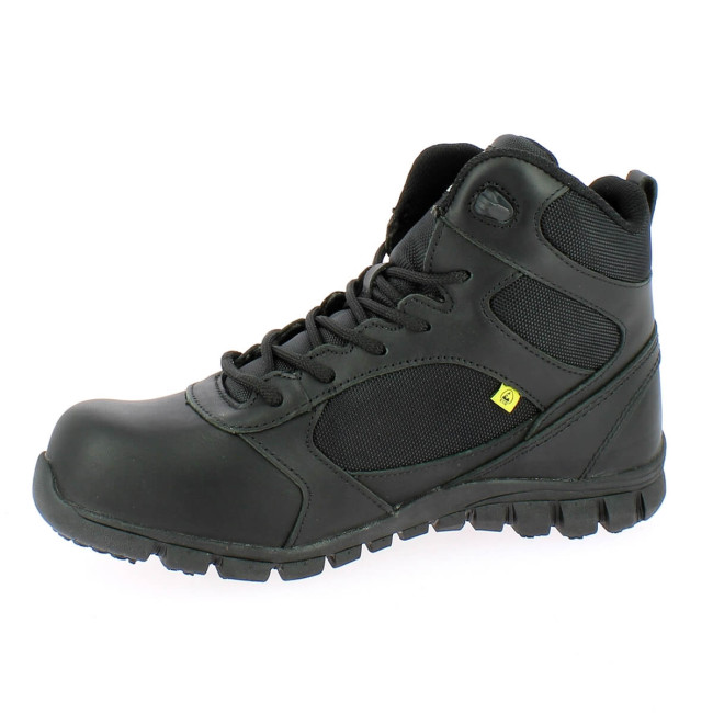 Chaussure Cuir et Nylon Dragon Noir - Safety Jogger