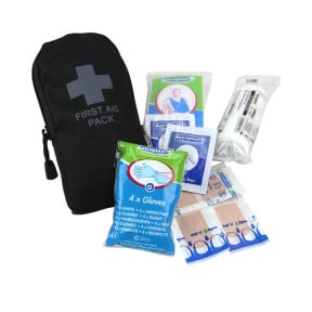 Trousse de 1er Secours 20 x 10 x 2.5 - Noir - Kombat Tactical