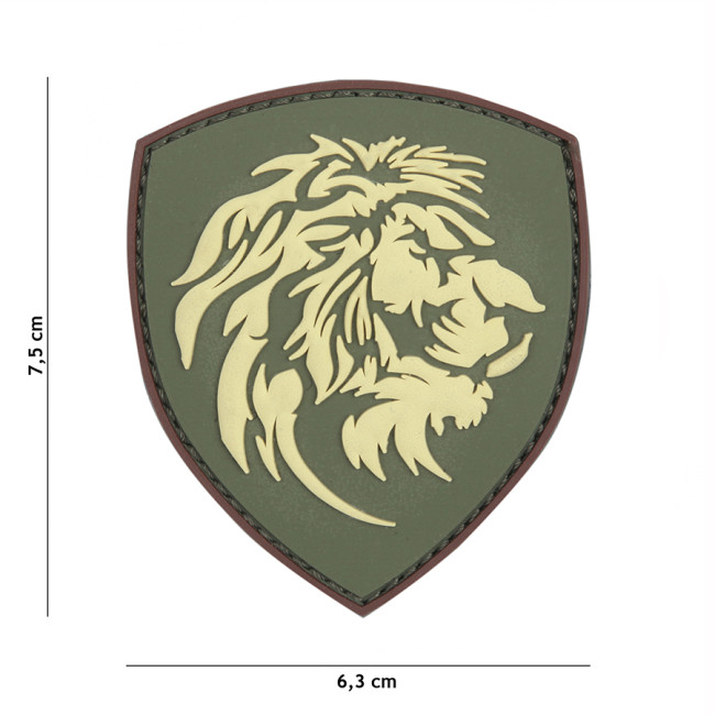 3D PVC Patch Dutch Lion Groen - Van Os