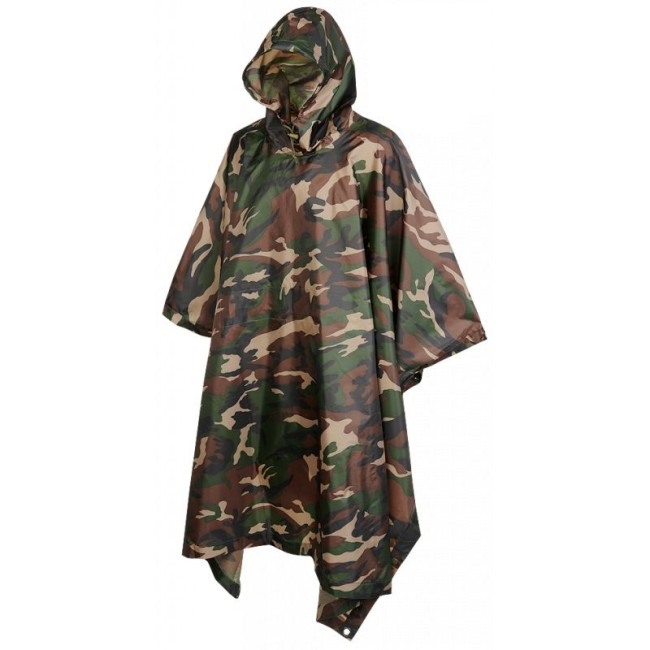 Poncho Ripstop Woodland - Brandit 