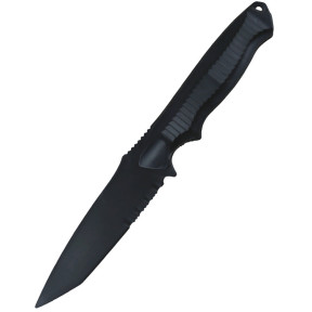 Nóż Airsoft z Plastiku Tanto - Czarny - Kombat Tactical