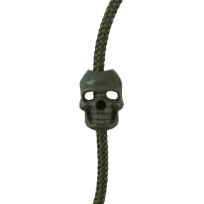 Zatyczka sznura Czaszka - Olive Green - Kombat Tactical
