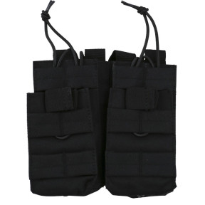 Dubbele Duo magazijnhouder - Zwart - Kombat Tactical