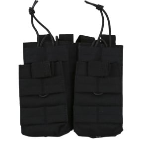 Podwójny uchwyt na magazynek Duo - Czarny - Kombat Tactical