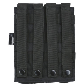 Porte chargeur double arme longue et arme de poing - Noir - Kombat Tactical