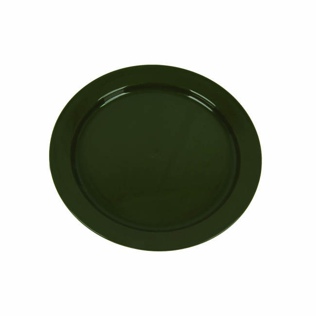 Płaski talerz 24 cm z polipropylenu Zielony - Highlander