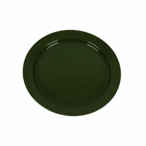Flacher Teller 24 cm aus Polypropylen Grün - Highlander