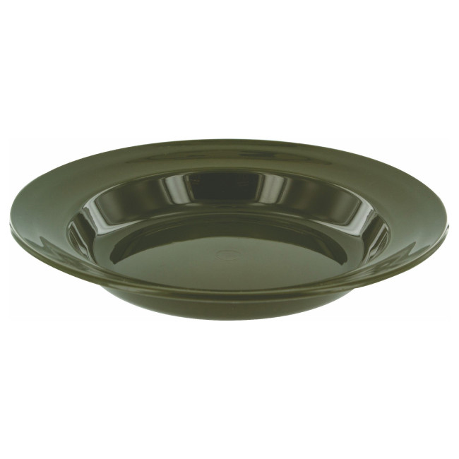 Assiette à soupe 22 cm en polypropylène Verte - Highlander