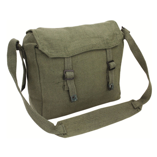 Musette militaire en coton canvas Verte Olive - Highlander