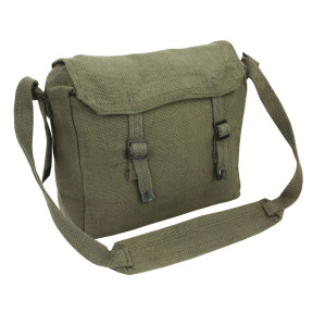 Musette militaire en coton canvas Verte Olive - Highlander