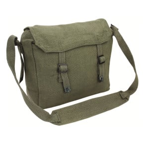 Musette militaire en coton canvas Verte Olive - Highlander