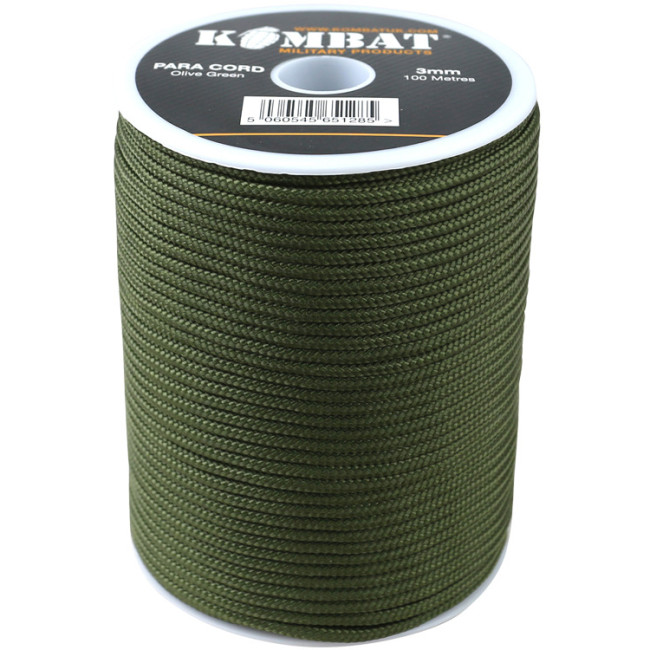 Rouleau de corde 100m - Vert OD - Kombat Tactical