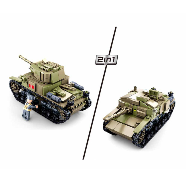 Mittlerer italienischer Panzer 2in1 M38-B0711