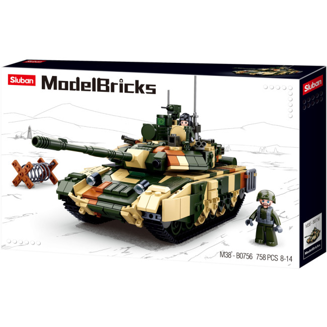Grand Char de Combat Militaire Tank M38-B0756 - Sluban