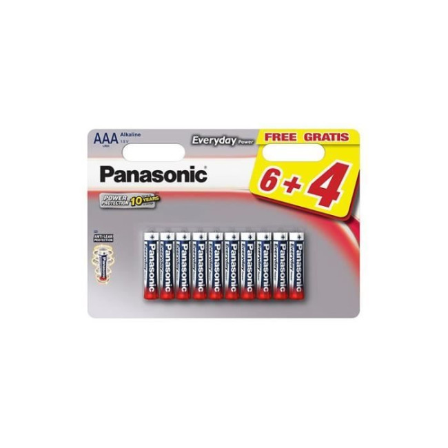 Lot De 10 Piles AAA Alcalines 1,5V – Haute Performance, Longue Durée, Pour Télécommandes, Jouets, Horloges - 4