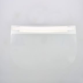 Visière de protection PVC + mousse - Noire