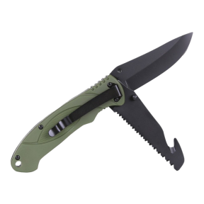 Couteau Bushcraft de couleur verte - Fosco Industries 