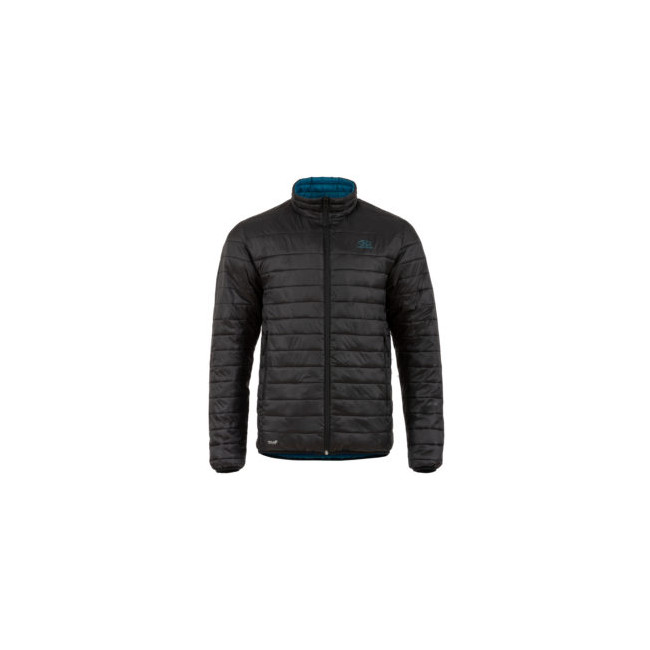 Veste Coll réversible - noir et bleu pétrole - Highlander