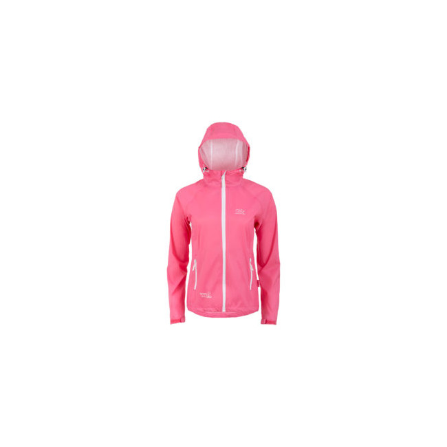 Damen Stow & Go Wasserdichte Jacke - Rosa/Weiß - Highlander