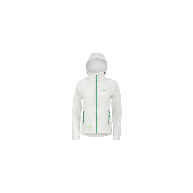 Veste Stow & Go Waterproof Femme - Blanc/Vert - Highlander