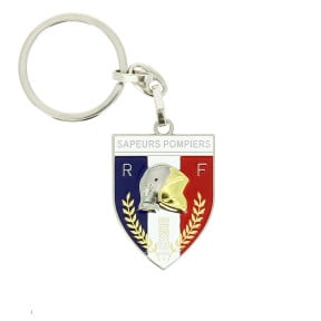 Porte Clés Métal Sapeurs Pompier Ecusson - Patrol Equipements