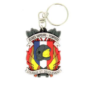 Porte Clés Souple Sapeurs Pompiers JPS Blason - Patrol Équipements