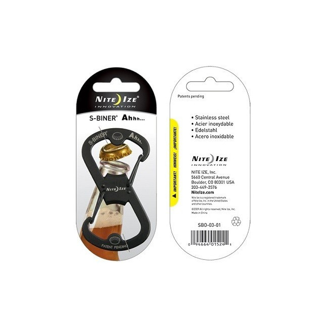 S-Biner Karabiner mit Flaschenöffner - Nite Ize