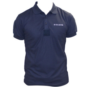 Polo Douane Cooldry en maille piquée Bleu - Patrol