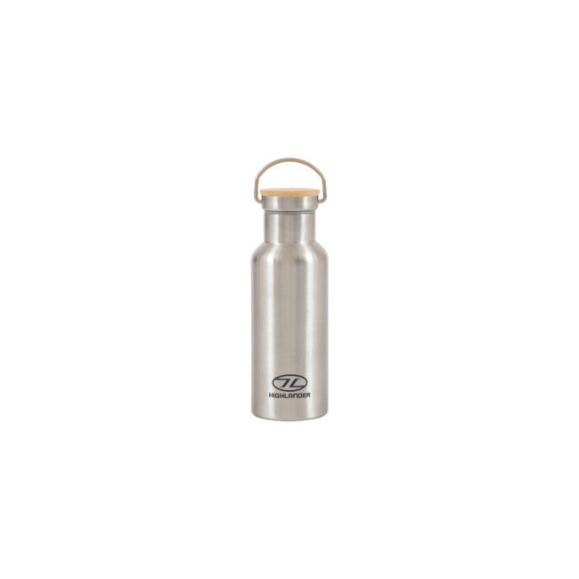 CAMPSIDE Isolierflasche 500ml - Silber - Highlander