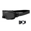 Masque de protection balistique Spear (kit 2 verres Gris/Incolore) - Noir - Wiley X