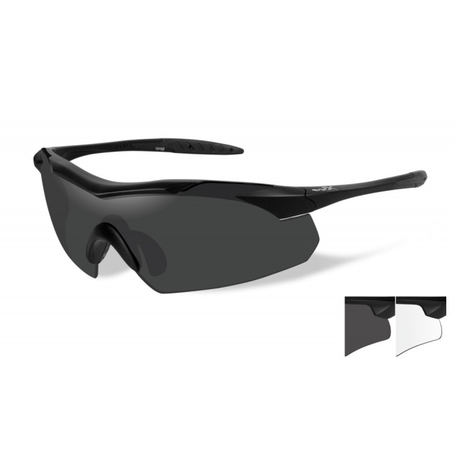 Lunettes de protection balistiques Vapor écrans fumé/incolore - Wiley X