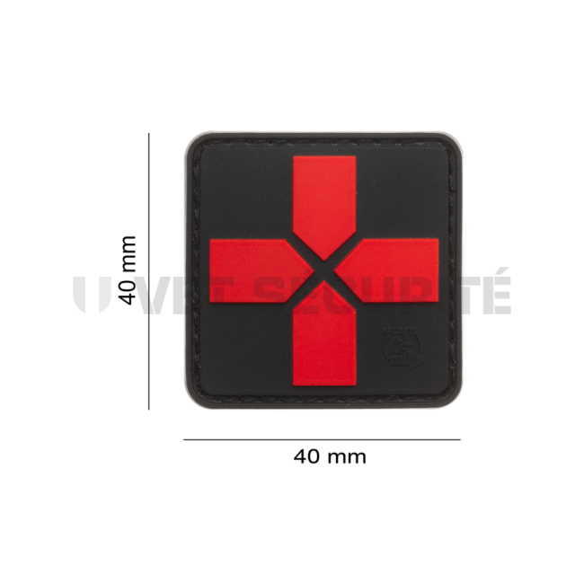Red Cross Rubber Patch 40mm - Blackmedic - JTG