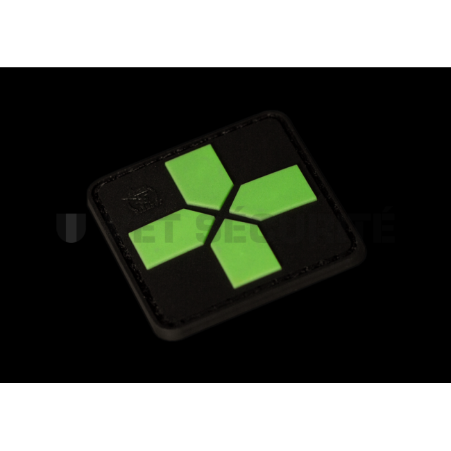 Red Cross Rubber Patch 40mm - Glow in the dark - JTG