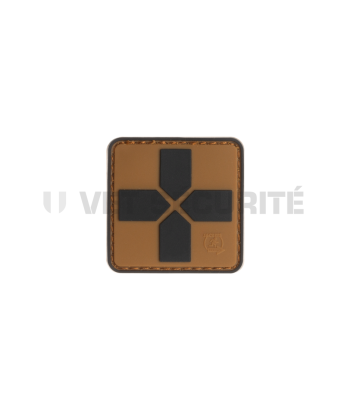 Red Cross Rubber Patch 40mm - Coyote - JTG