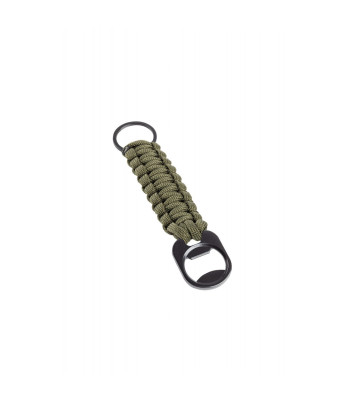 Porte-clés en paracorde vert od avec décapsuleur - A10 Equipment
