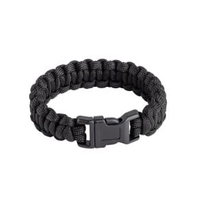 Bracelet de survie paracorde noir - A10 Equipment