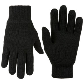 Gants en laines Drayton noirs - Highlander
