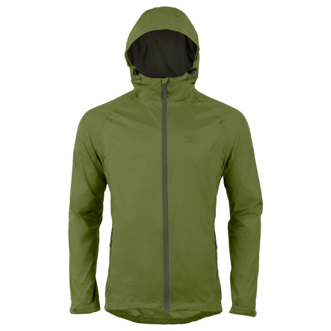Grüne wasserdichte Stow & Go Jacke - Highlander
