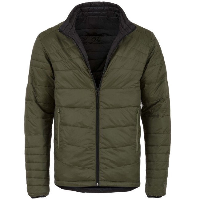 Veste réversible Down noir/vert - Highlander 