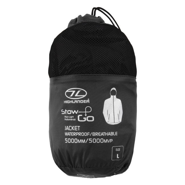 Veste imperméable Stow & Go noir - Highlander