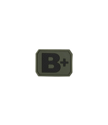 Patch groupe sanguin B+ vert olive - Kombat Tactical