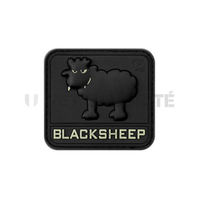 Black Sheep Rubber Patch Glow in the dark - JTG