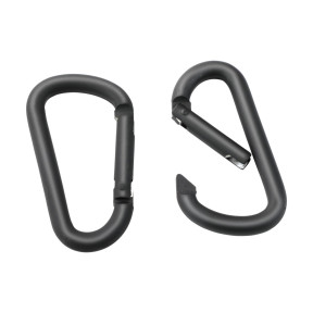 Lot de 2 mousquetons noir - City Guard